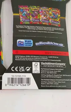 5 Pokemon Card Lot Sleeved Booster Packs Mega Evolution Phantasmal Flames - Image 3