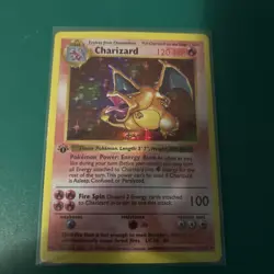1st Edition Charizard 4/102 Base Set Holo Rare Pokemon Card - Image 1