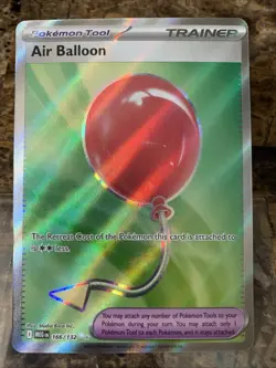 Pokemon TCG Mega Evolution Air Balloon 166/132 Ultra Rare - Image 1