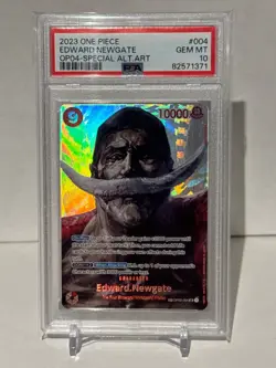 PSA 10 One Piece Kingdoms of Intrigue Edward Newgate SP OP04 OP02-004 English - Image 1
