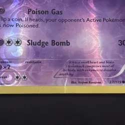 Pokemon TCG Card 2014 XY Phantom Forces - Gulpin 37/119 Reverse Holo - Image 3