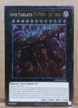 YuGiOh Super Starslayer TY-PHON - Sky Crisis OP30-EN003 Card NEW! - Image 1