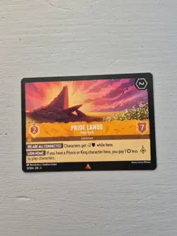 33/204 PRIDE LANDS PRIDE ROCK INTO THE INKLANDS RARE DISNEY LORCANA CARD - Image 1