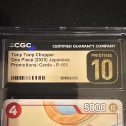 Tony Tony Chopper One Piece CGC 10 Japanese Promo Card P-101 (2025) - Image 3