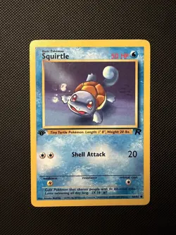 Squirtle 68/82 Team Rocket 1st Edition Common Pokemon Card Near Mint - Image 1