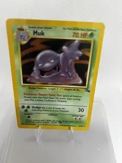Pokemon Muk TCG Fossil Card 13/62 Holo Unlimited Rare Vintage WOTC - Image 2
