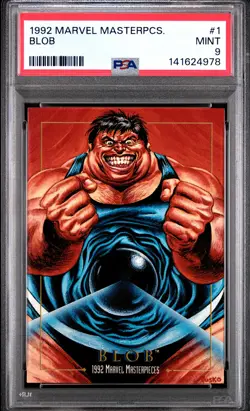 1992 MARVEL MASTERPIECES #1 BLOB PSA 9 - Image 1