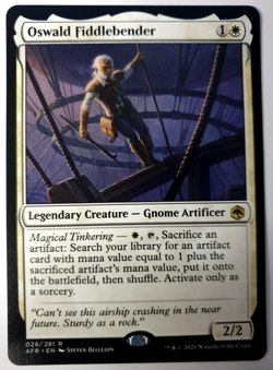 Oswald Fiddlebender - MTG Adventures in the Forgotten Realms - Rare 028 VLP - Image 1