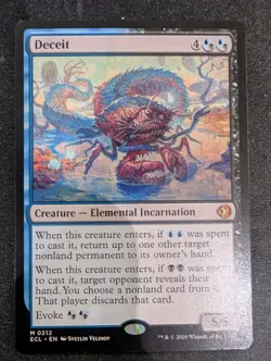 Magic the Gathering Deceit Mythic 212 Lorwyn Eclipsed (Unplayed) - Image 1