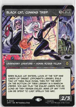Marvel's Spider-Man R Normal 222 Black Cat, Cunning Thief (Borderless) - Image 1