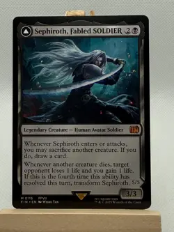 Mtg. Sephiroth, Fabled SOLDIER. Final Fantasy. Pack Fresh - Image 1