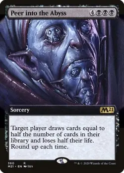 Peer into the Abyss - Extended Art M21 LP MTG - Image 1