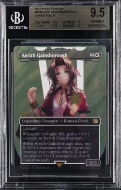 2025 MTG: FINAL FANTASY SURGE FOIL #0519 AERITH GAINSBOROUGH BGS 9.5 - Image 1