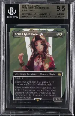 2025 MTG: FINAL FANTASY SURGE FOIL #0519 AERITH GAINSBOROUGH BGS 9.5 - Image 1