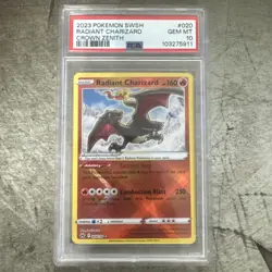 Radiant Charizard Pokemon 020/159 Crown Zenith Holo PSA 10! - Image 1