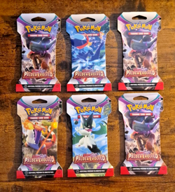 Pokemon Paldea Evolved Sleeved Booster Pack LOT of 6 Sealed Packs 171825.21 - Image 1