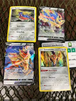 Pokemon TCG: Legendary Warriors Promo Lot ~ Both Zacian, Both Zamazenta. - Image 1