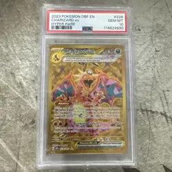 2023 Pokemon OBF EN #228/197 Charizard EX Hyper Rare PSA 10 Gem Mint - Image 1