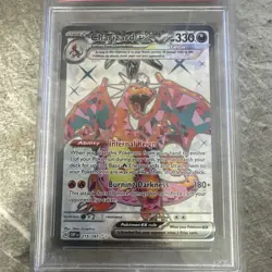 PSA 10 2023 POKEMON OBF EN-OBSIDIAN FLAMES ULTRA RARE CHARIZARD ex 215/197 - Image 3