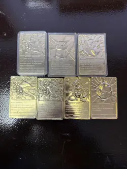 1999 Burger King Pokemon Gold Plated Trading Card Charizard Pikachu Mewtwo - Image 3