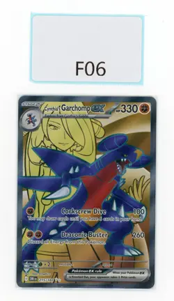 PTCG POKEMON CYNTHIA'S GARCHOMP EX 215/182 FULL ART SV10 - Image 1
