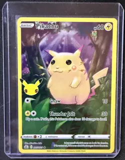 Pikachu 005/025 Pokemon Celebrations - Full Art Holo Rare NM 25th Anniversary - Image 1