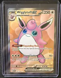 Pokemon TCG Wigglytuff EX Holo Card 187/165 Scarlet & Violet 151 Ultra Rare NM - Image 1