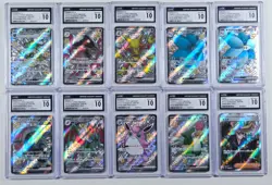 Pokemon Japanese 10 Graded Card Lot Modern Shiny Treasure Super Rare Holo CGC 10 - Image 1