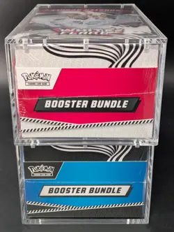 2x Pokemon Black Bolt White Flare Sealed Booster Bundle Display Case W/Acrylic - Image 5