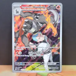 Team Rocket's Houndoom 191/182 Sv10 Destined Rivals Illustration Rare Pokemon - Image 1