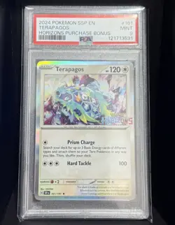 2024 Pokemon SSP Terapagos #161 Horizons Purchase Bonus PSA 9 Mint Promo - Image 1