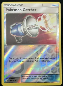 Pokemon - Pokemon Catcher - 64/73 - Reverse Holo - Shining Legends -NM/M - - Image 1