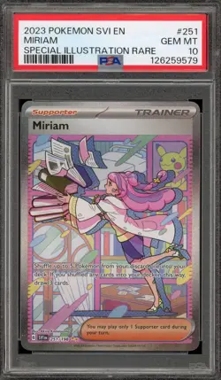 Pokemon Miriam Scarlet & Violet Special Illustration Rare #251 PSA 10 Gem Mint - Image 1