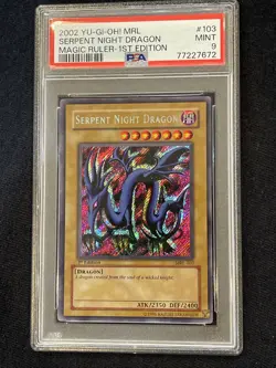 2002 Yu-Gi-Oh MRL Serpent Knight Dragon Magic Ruler 1st Edition PSA 9 - Image 1