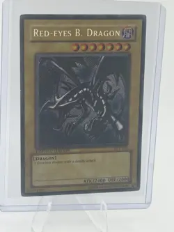 Yu-Gi-Oh! Red-Eyes B. Dragon BPT-005 2002 Collectors Tin Secret Rare Dragon - Image 1