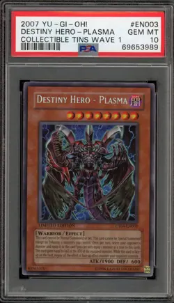 Yu-Gi-Oh! Destiny Hero - Plasma Collectible Tins Wave 1 Promo CT04-EN003 PSA 10 - Image 1
