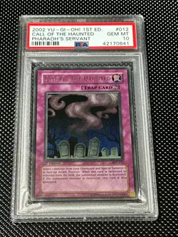 YUGIOH PSA 10 2002 Call of the Haunted PSV-012 Ultra Rare 1st Edition *0841 - Image 1