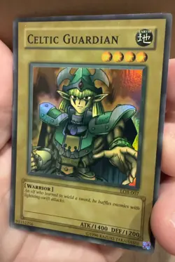 Yu-Gi-Oh! Celtic Guardian LOB-007 Wavy Print, Faded - Image 4
