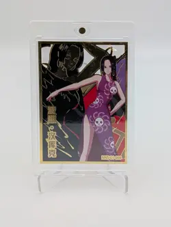 Boa Hancock, One Piece Waifu Gold Metal Goddess Story Card Doujin Anime RARE - Image 1