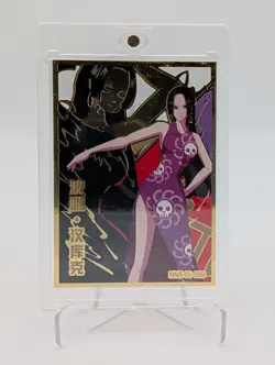 Boa Hancock, One Piece Waifu Gold Metal Goddess Story Card Doujin Anime RARE - Image 4
