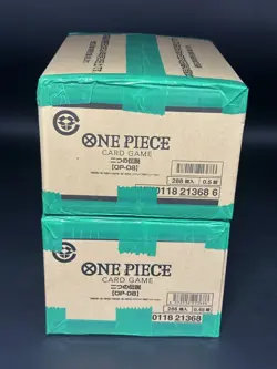 Lot of (2) One Piece Japanese OP-08 Two Legends Booster Box Case Sealed - Image 1