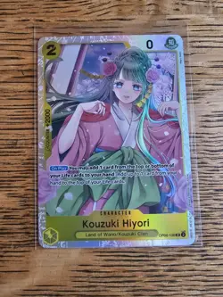 Kouzuki Hiyori OP06-106 One Piece Wings of the Captain Super Rare Near Mint - Image 1
