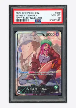 One Piece PSA 10 Jewelry Bonney L Alternate Art 2024 OP07-019 OP07 Japanese - Image 1