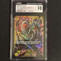 Charlotte Katakuri Secret Rare Foil One Piece CCG Pillars of Strength CGC 10 - Image 1