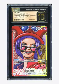 One Piece CGC 10 PRISTINE Belo Betty L Alternate Art 2023 OP05-002 OP05 Japanese - Image 1