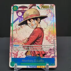 Monkey D. Luffy OP13-118 SEC Alt Art One Piece Carrying On His Will English Foil - Image 1