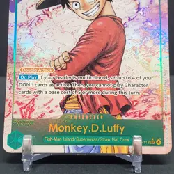 Monkey D. Luffy OP13-118 SEC Alt Art One Piece Carrying On His Will English Foil - Image 4