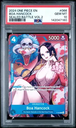 2024 ONE PIECE PROMOS SEALED BATTLE VOL.2 #066 BOA HANCOCK PSA 10 - Image 1