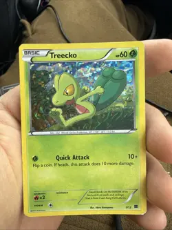 Pokemon TCG 2014 McDonald's Treecko Holo Card 1/12 Mp - Image 1