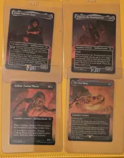 The One Ring LOTR Gift Bundle 4-Card Promo Set, Magic The Gathering Near Mint - Image 1